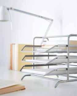 New With Tags Steel 3 Tier Letter Paper Organizer