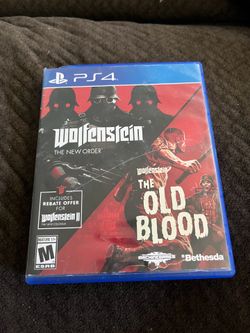 Wolfenstein New Order & Old Blood PS4 2 Games