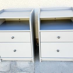Two Gray Nightstands $140. Excellent Condition.