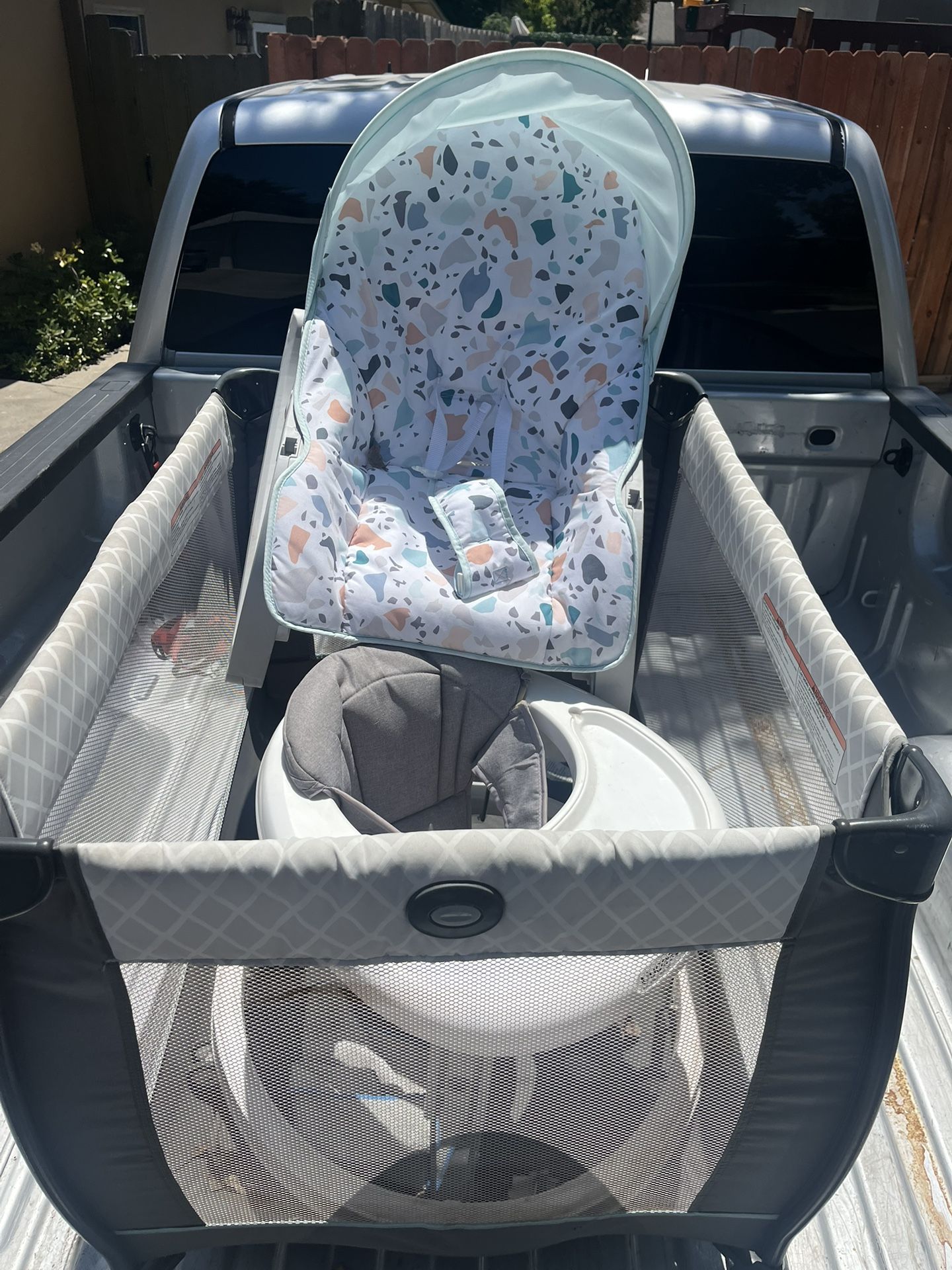 Rocker and playpen