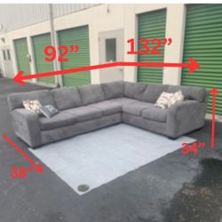 Grey Sectional Couch Set Local Delivery 🚚 💨