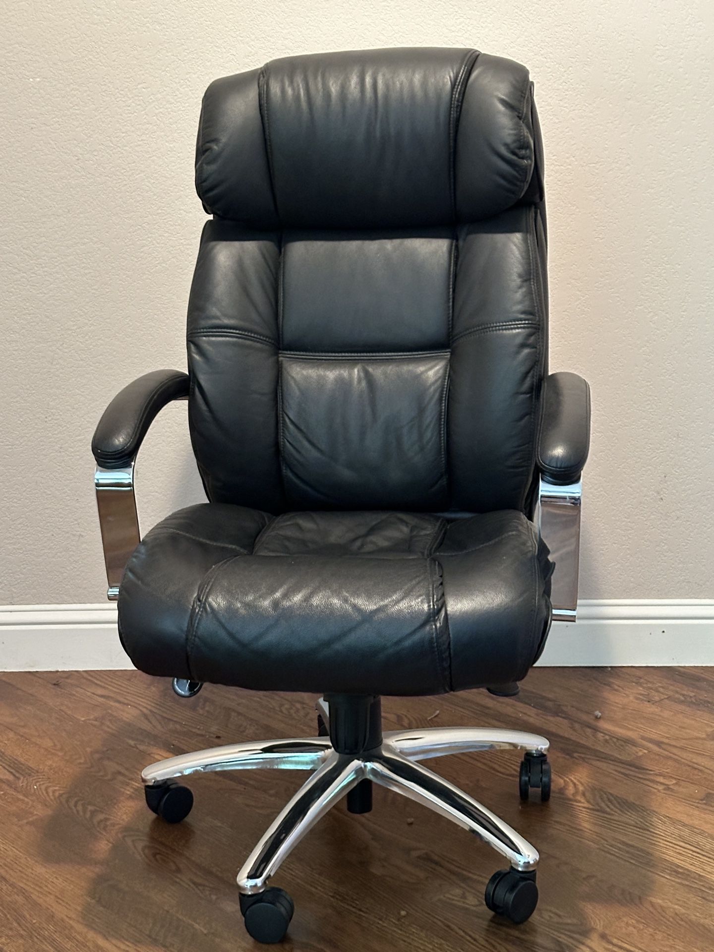 Office Chair, Black Leather, Sale Pending
