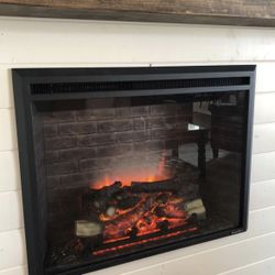 Electric Fireplace Insert With Heater