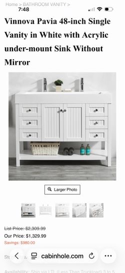 Bathroom vanity double
