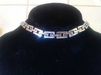 Silver plated mens bracelet nice!!