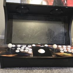 Desktop Computer In Arcade Case