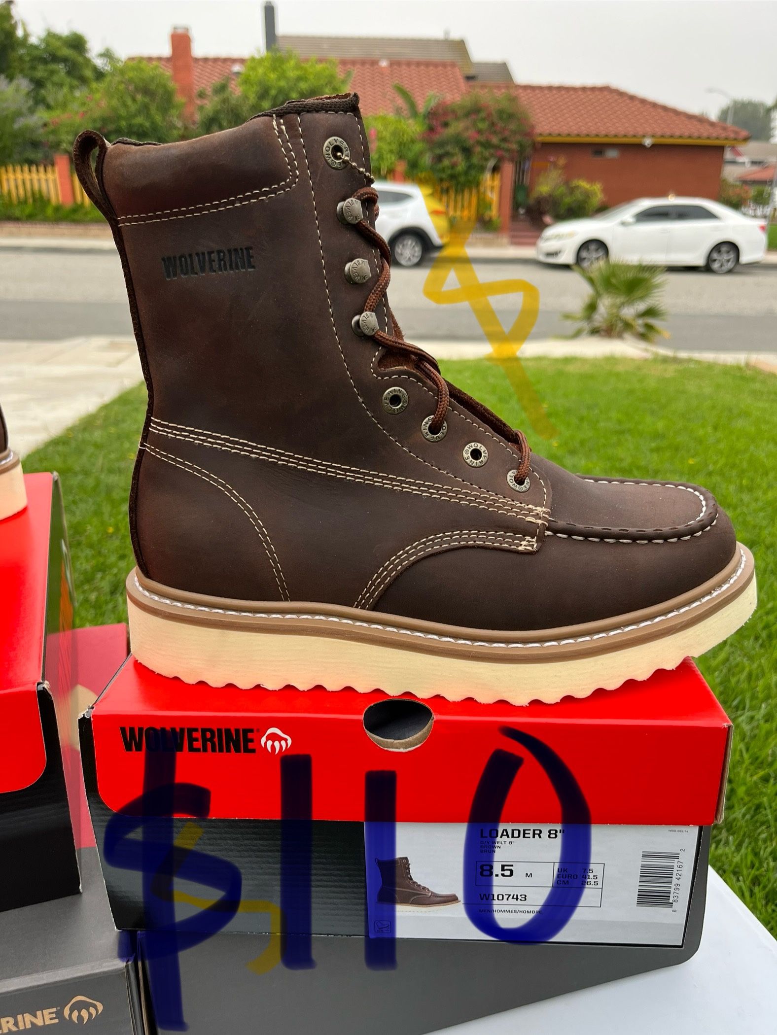 WOLVERINE WORK BOOTS STEEL TOE AND NON STEEL