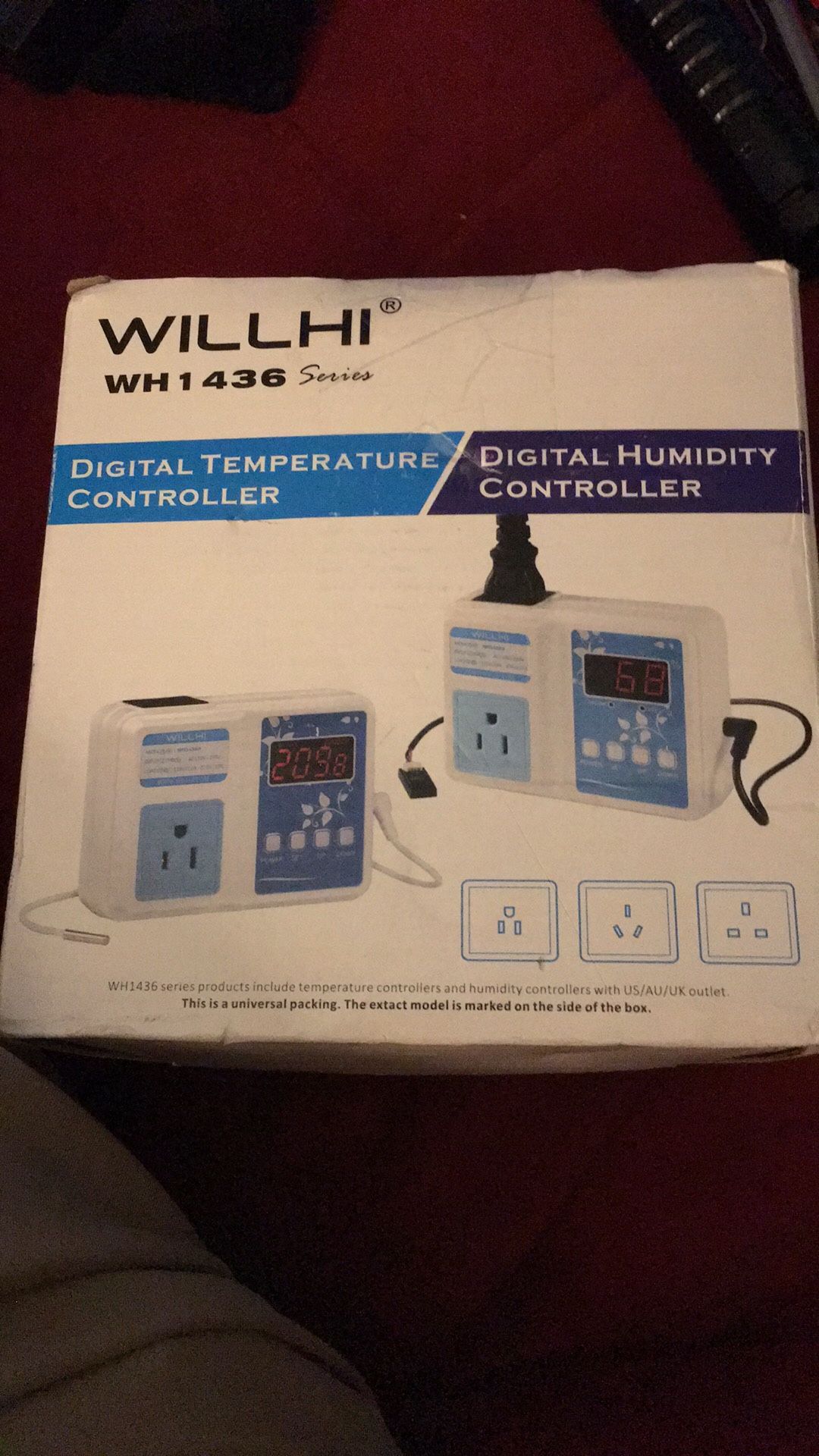 WILLHI WH1436 Digital Air Humidity Controller NEW