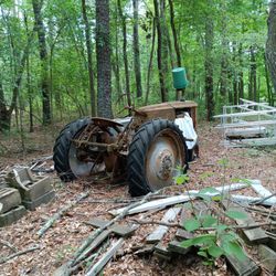 Massy Harris Tractor, Tires Are Rotted. But It Will Run