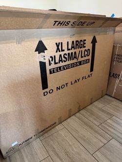 plasma LCD tv extra large television moving box