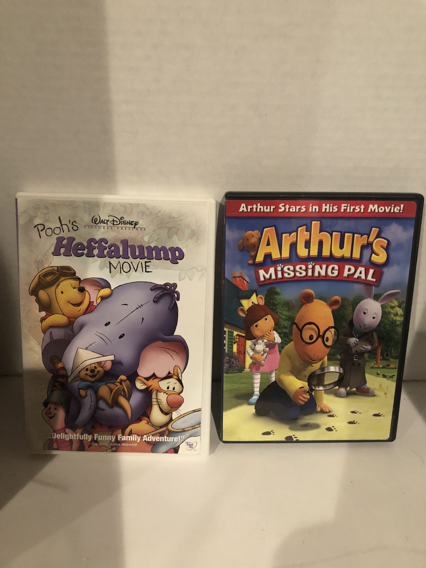 Children’s DVD’s- Pooh & Arthur’s Missing PAL