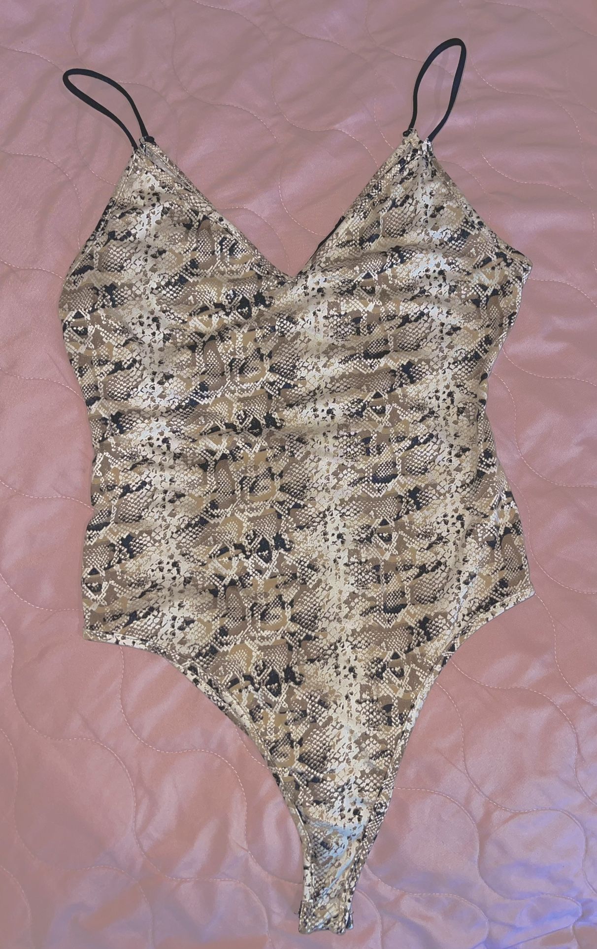 Forever 21 Snake Print Bodysuit