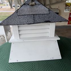 Vintage wooden Cupula beautifully shingled rooftop  garage shed gazebo or pavilion decoration. 