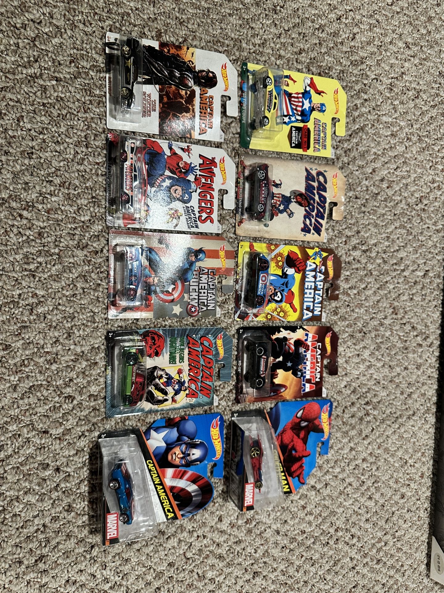 2016 Walmart Captain America Hot Wheel Set 8/8