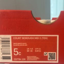 Toddler Court Boroughs Size 5C