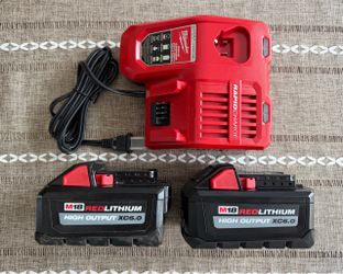 M18 6.0 batteries with rapid charger