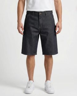 Men's Dark Wash Denim Carpenter Shorts kno betta
