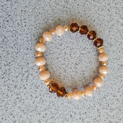 Beige Sparkly Bracelet