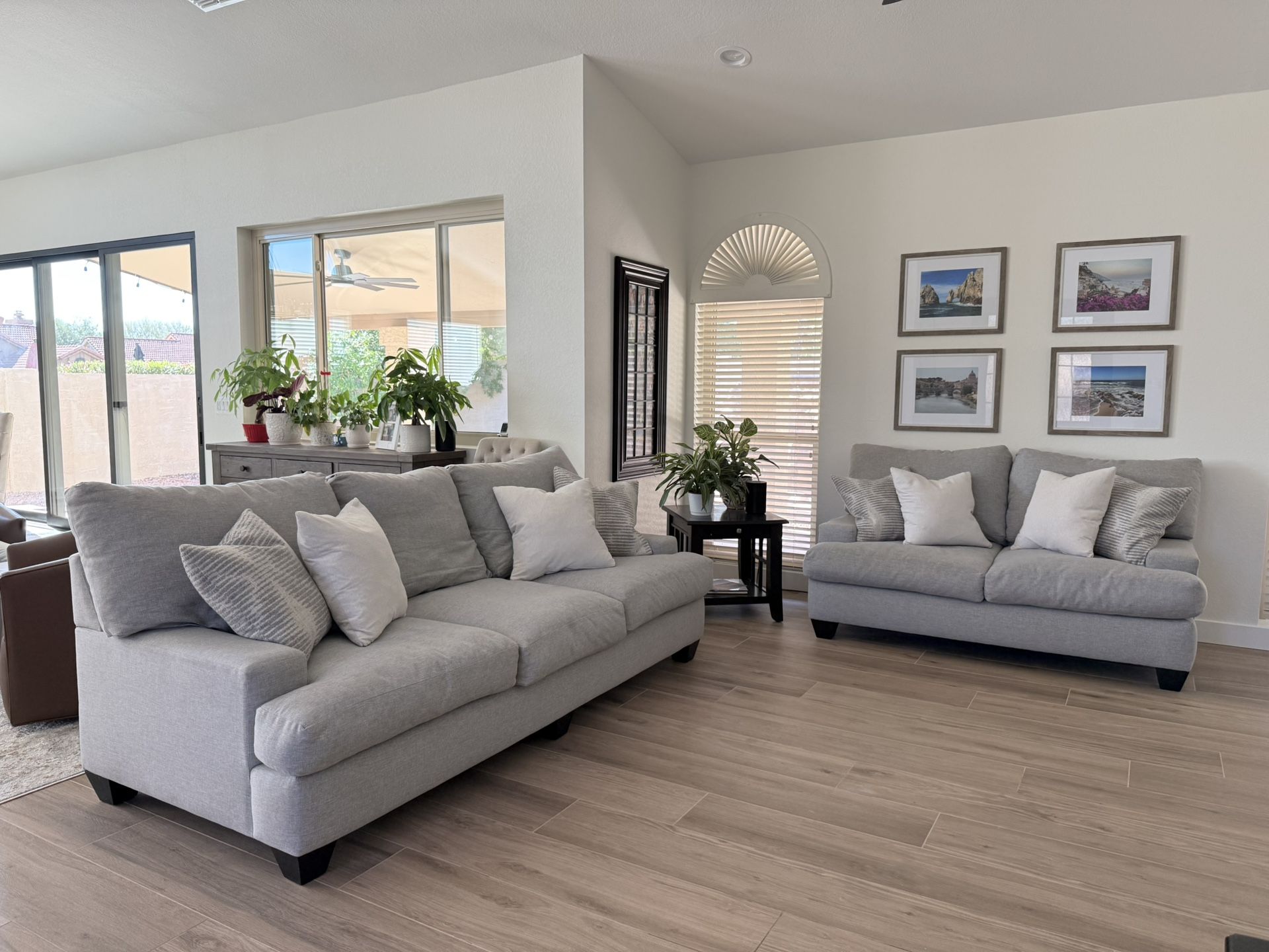 Living Spaces Couch And Love Seat