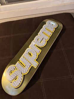 Supreme Bling Logo Skateboard Deck