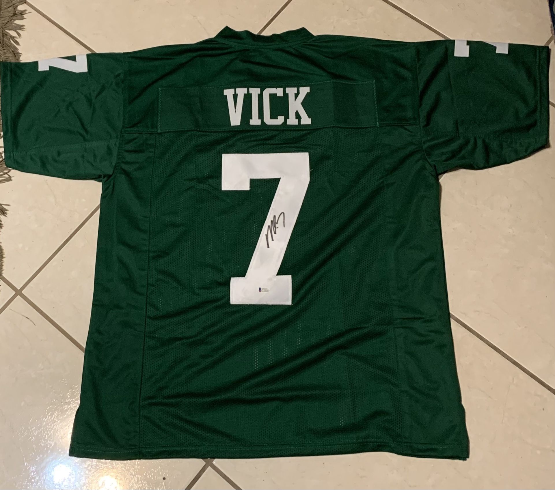 Michael Vick Signed Jersey Beckett Verified 