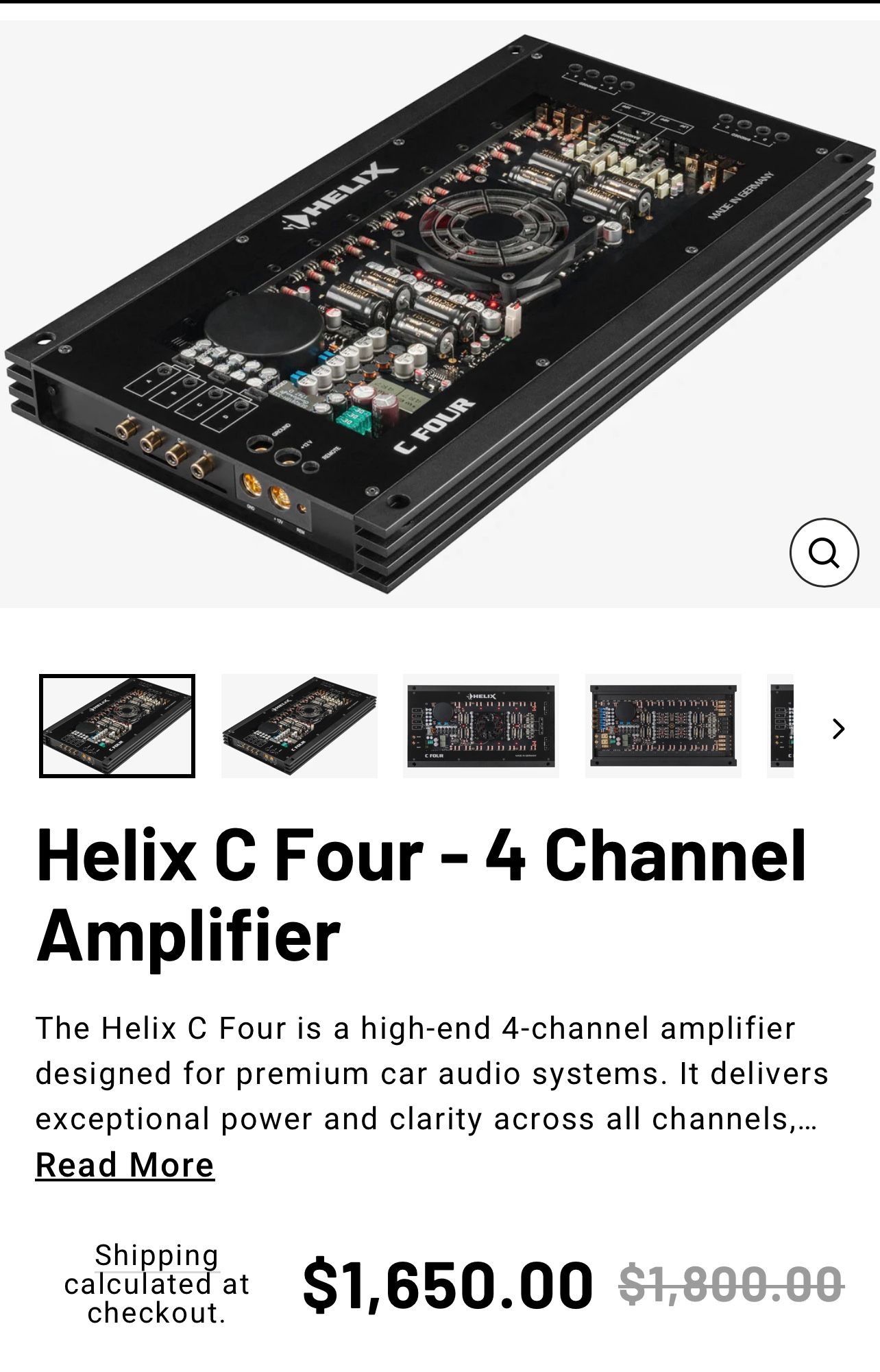 SELL OR TRADE. HELIX C FOUR 4-Channel x 220 Watt High-Res Audiophile Ultimate Sound Quality
