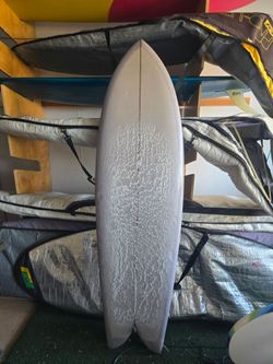5'10 Michael Miller fish surfboard