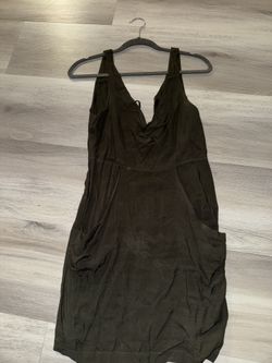 Grey Pocket Dress Boho Bohemian 