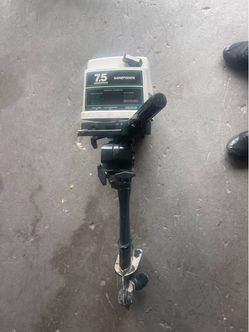 Sears Gamefisher 7.5 HP Outboard Motor for parts or repair