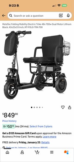 Moto Tec Folding electric scooter