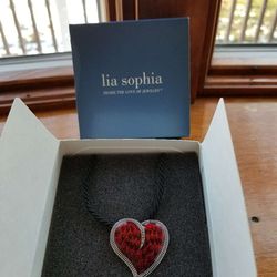 Brand New Burning Love Necklace by Lia Sophia