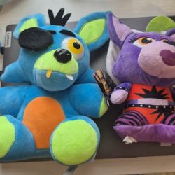 Five Nights At  Freddy's Plush Set Of Two Aith Tags Gamers Plush Collextables