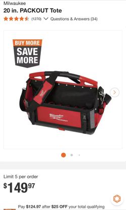 Milwaukee Packout Tote