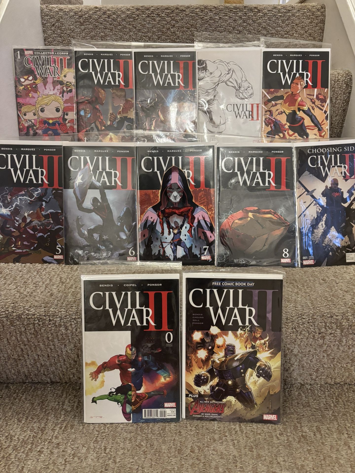Marvel Comics Civil War II Issues 0-8