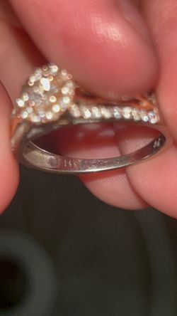 14k white gold ring