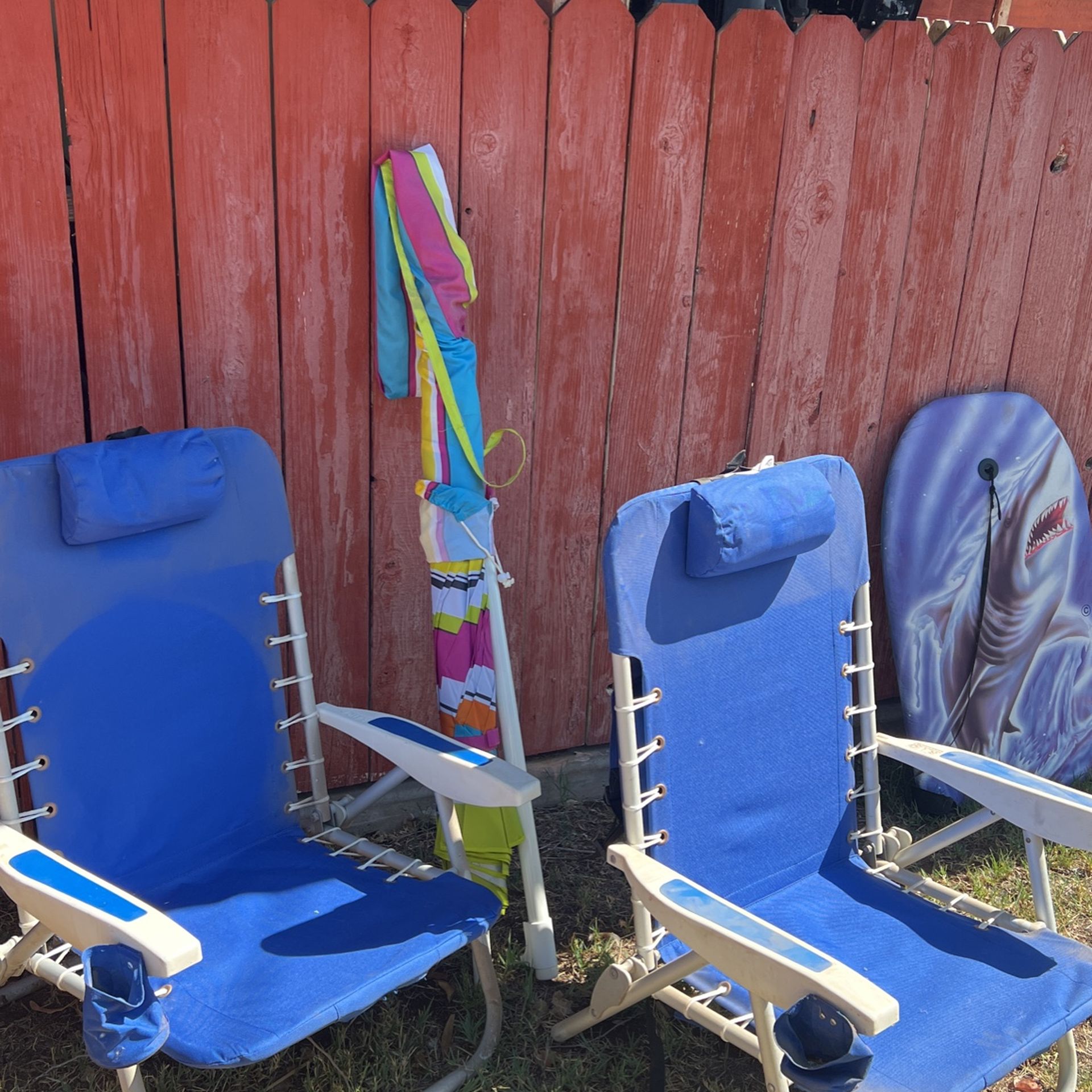 Summer Lounge Chairs + Cabana + Boogy Board