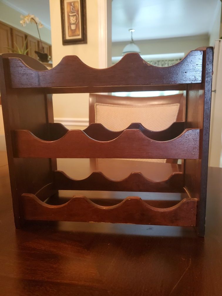 Wooden wine rack