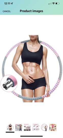Brand new FULLOVE Weighted Hoop for Exercise, Adjustable Weight Fitness Hoops for Adult Weight Loss, with Detachable Section Exercise Features & detai