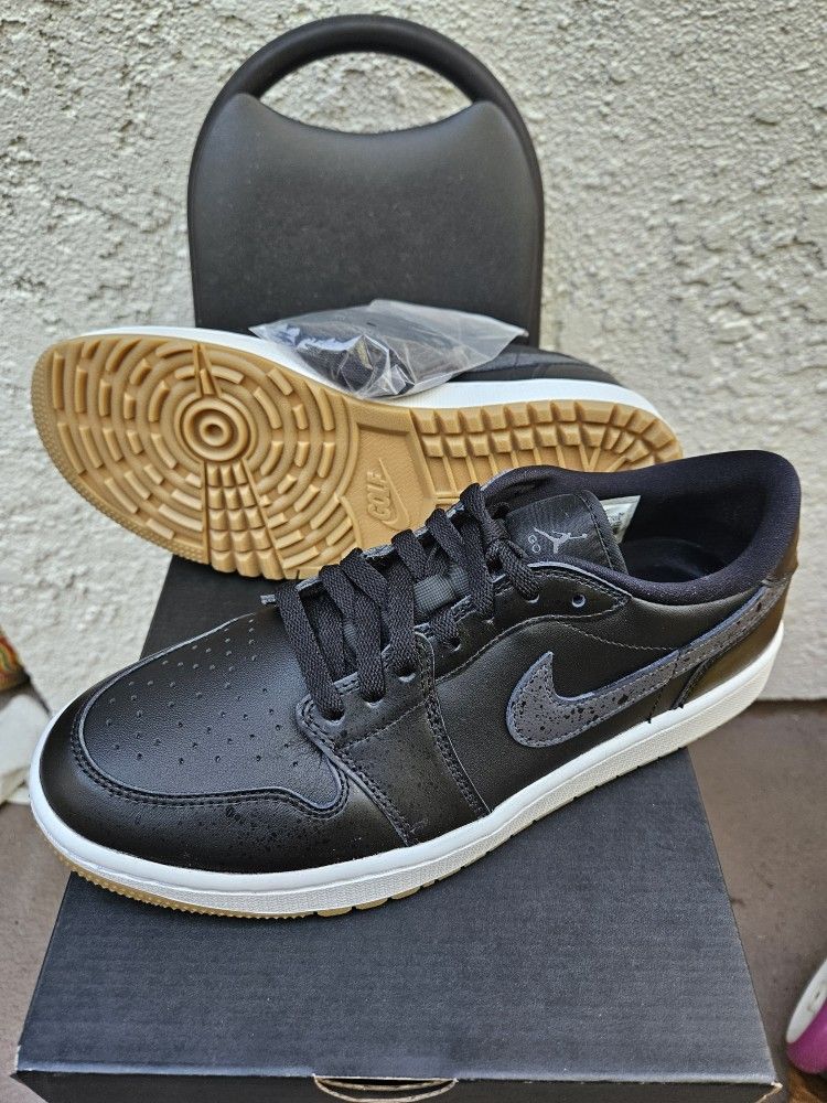 BRAND NEW IN BOX NIKE AIR JORDAN 1 LOW MENS SIZE 9 BLACK & GREY