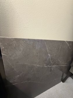 Marble stable with chairs