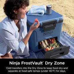Ninja cooler 30qt with All Terrain wheels