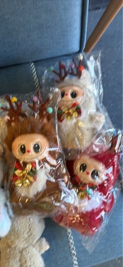 Christmas Reindeer Plush Dolls Set of 3