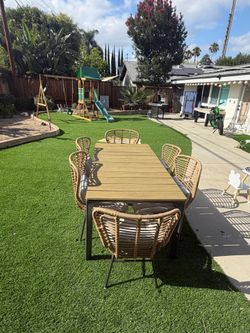 Brand new outdoor dining table and chairs