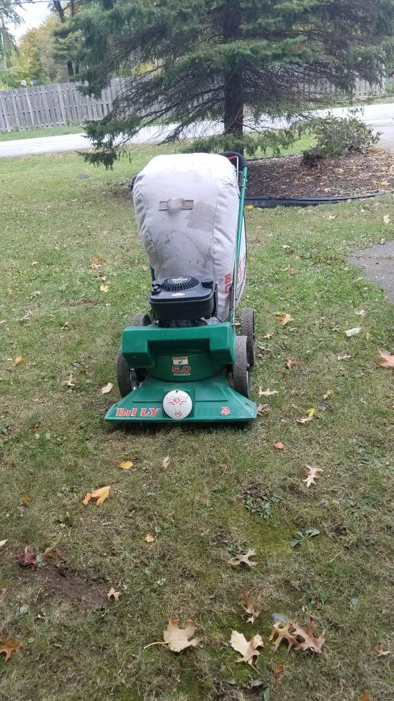 Billy goat walk behind leaf vacuum