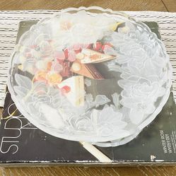 Studio Nova by Mikasa WINTER ROSE Crystal Serving Platter 14” WY051/001 Plate