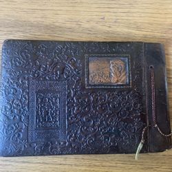 Antique leather album