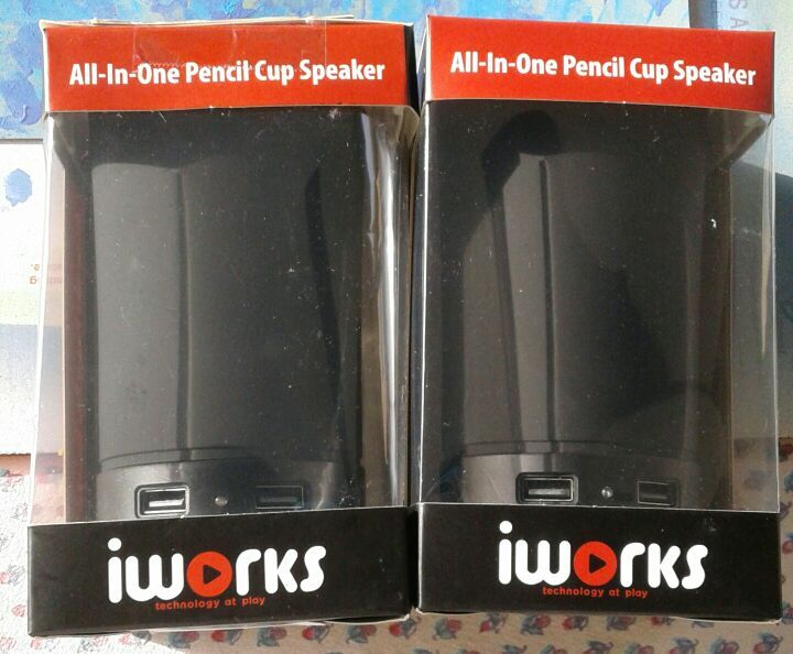 Pencil cup speakers