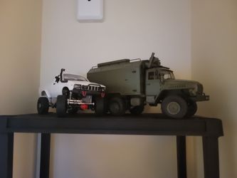 Two WPL RC trucks