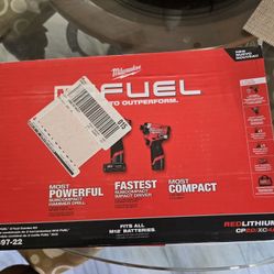 M12 FUEL 12-Volt Lithium-Ion Brushless Cordless Hammer Drill and Impact Driver Combo Kit w/2 Batteries and Bag (2-Tool)

