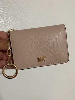 Michael Kors Soft Pink Card Case Holder Keychain